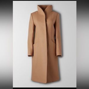 Wilfred Cocoon Coat in Camel Long Version